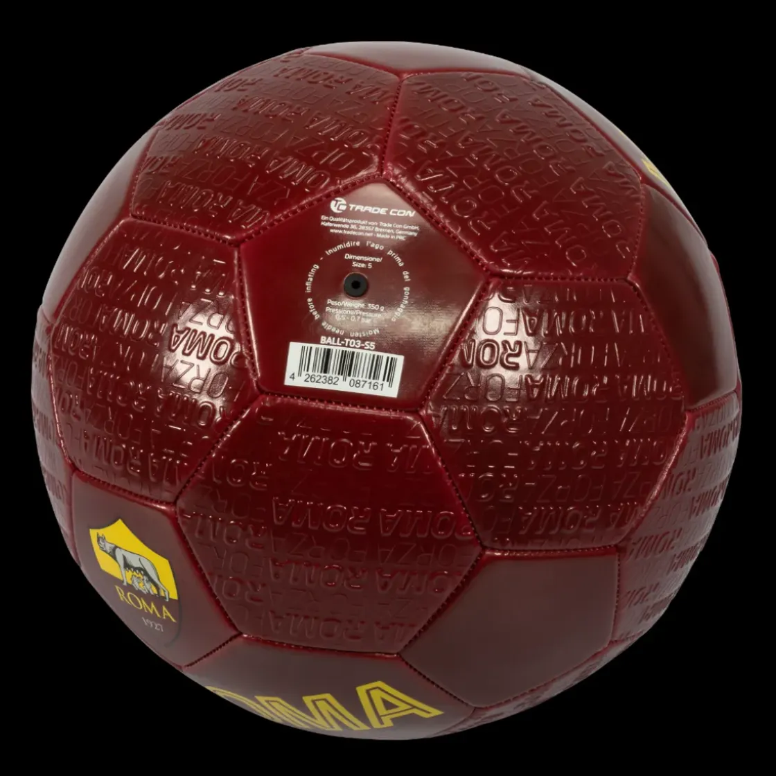 Discount ball with Forza Roma pattern embossed, size 5 Footballs