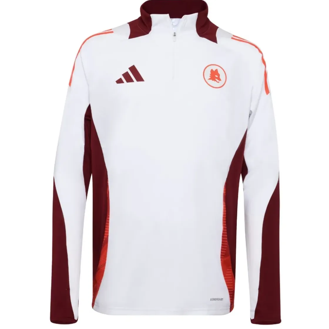 Outlet half-zip training sweatshirt, White Sweatshirts