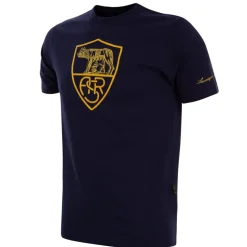 Fashion Heritage Crest logo T-shirt, Men, Blue T-shirts & Polo