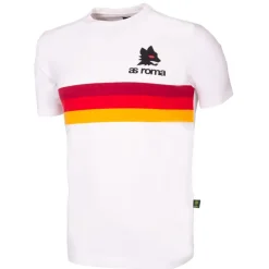 Cheap retro striped T-shirt and Lupetto logo, Adult, White T-shirts & Polo