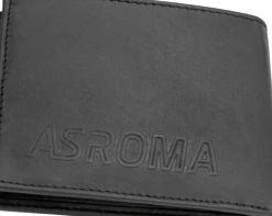 Fashion ASR classic genuine leather wallet, Men, Black Wallets