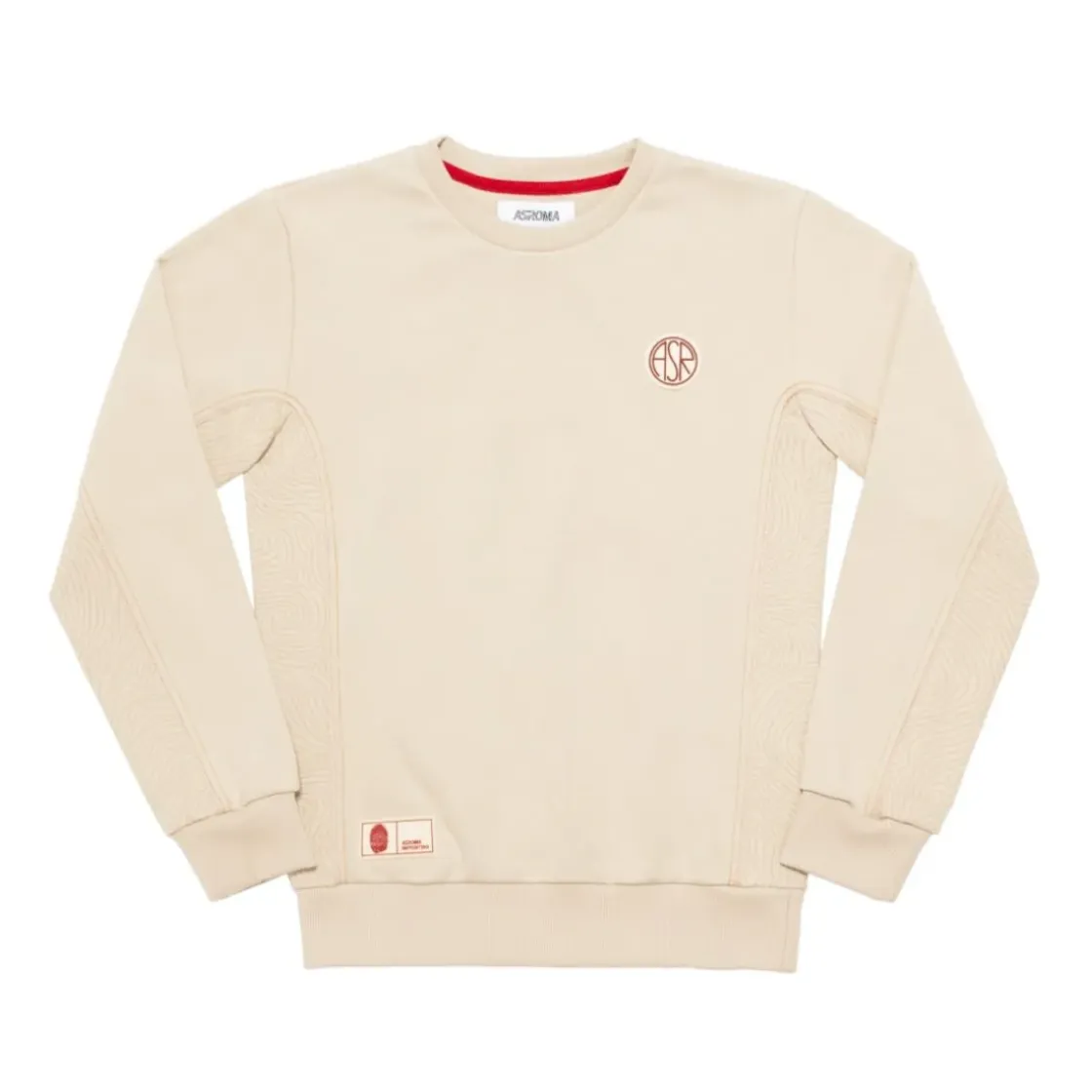New ASR logo crew-neck sweatshirt, Kids, White Cream Kids Sweatshirts