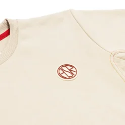 New ASR logo crew-neck sweatshirt, Kids, White Cream Kids Sweatshirts