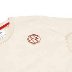 Outlet ASR logo cropped T-shirt, Women, White Cream Women T-shirts & Polo