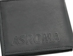 Best Sale Lupetto logo genuine leather wallet, Men, Black Wallets