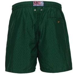 Outlet Saint Barth Logo ASR Micro Fantasy Swimsuit, Man, Green Beachwear|Beach & Pool