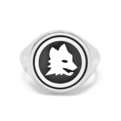 New Signet Ring X Nove25 Round Lupa Seal, Unisex, Sterling Silver Jewellery