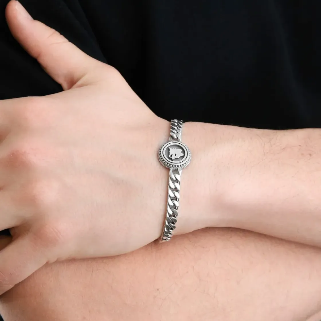 Shop Snake Chain Bracelet X Nove25 Lupa, Unisex, Sterling Silver Jewellery